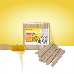 Spatule din lemn mici pentru epilat 100 buc, Staleks, 114x10 mm, cod DSW-30